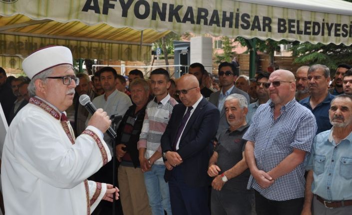 Afyon’da şehit Mursi için gıyabi cenaze namazı kılındı
