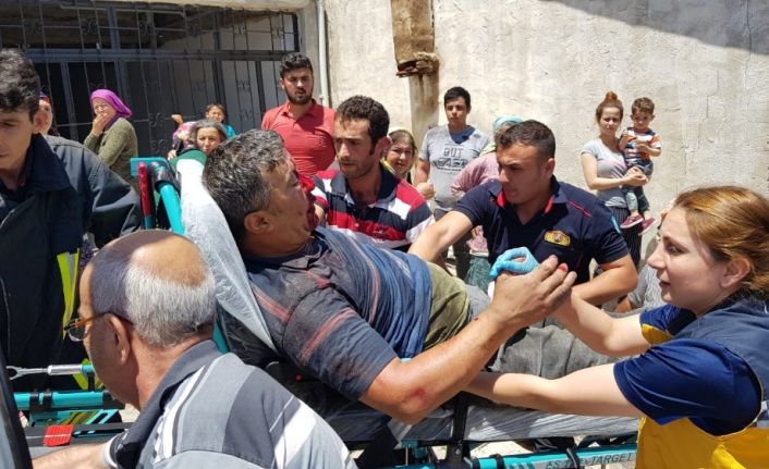 Ağaçtan düşen adam yaralandı