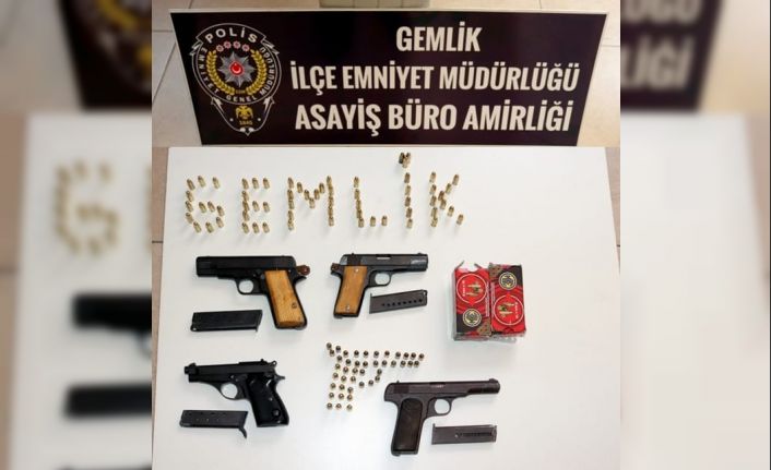 Gemlik’te silah operasyonu