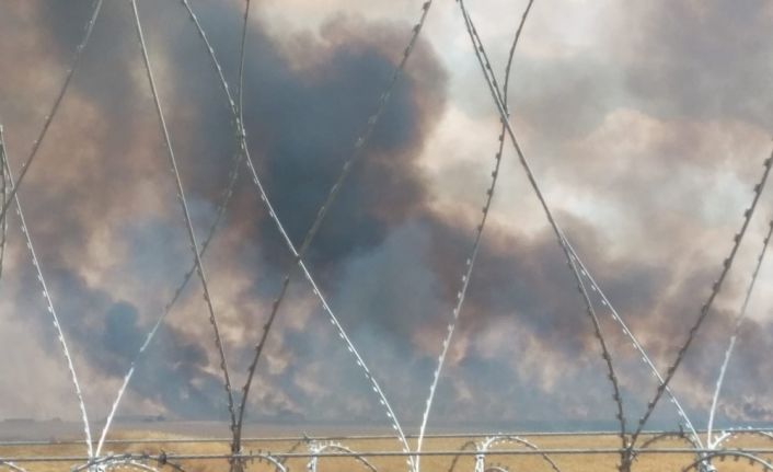 Suriye’de çıkan yangın Türkiye sınırına dayandı