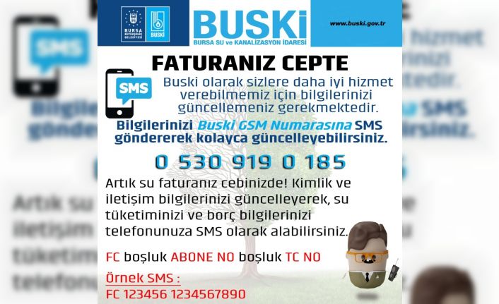 BUSKİ faturaları artık cebinizde