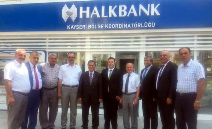 Esnaf ve Sanatkarlar Kredi ve Kefalet Kooperatifi Başkanı Alan, Halk Bankası’nı ziyaret etti