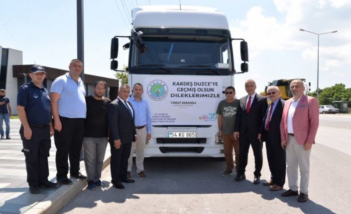 Hendek’ten afetzedelere yardım