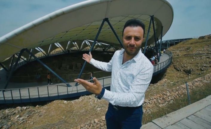 Genç iş adamı 2019 Göbeklitepe Yılı için klip çekti