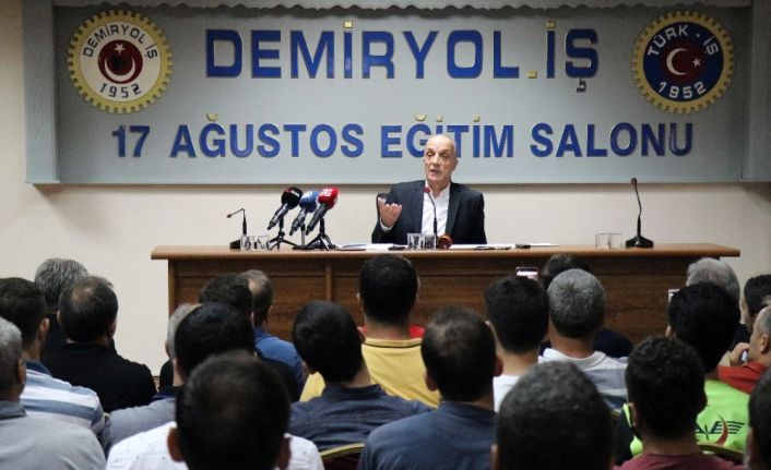 Türk-İş Genel Başkanı Atalay: “Ülkeyi, işçiyi satanlar, iftira atanlar esas alçak onlardır”