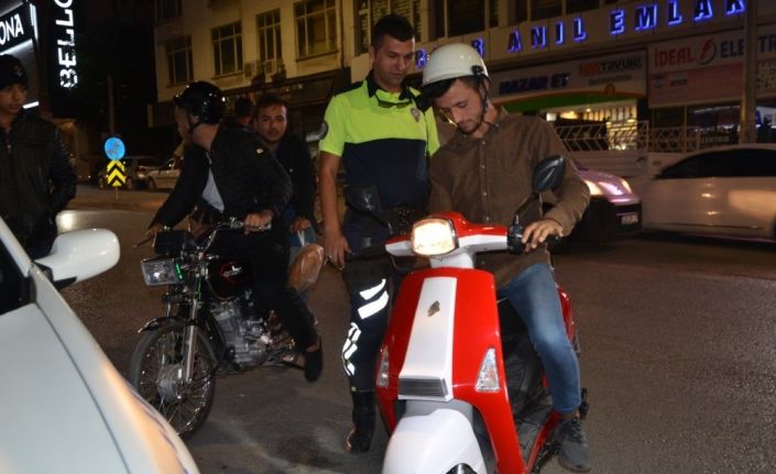 Ereğli’de polisten motosiklet uygulaması