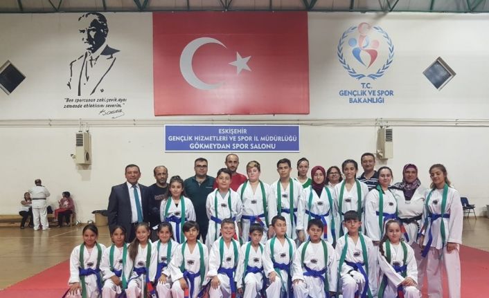 Eskişehir Gökmeydanı Spor Kulübü’nde, ‘Taekwondo Kuşak Terfi Sınavı’ heyecanı yaşandı