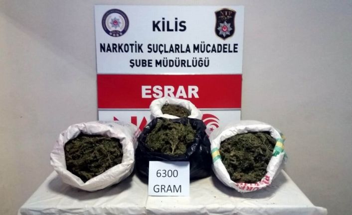 Kilis’te kubar esrar operasyonu