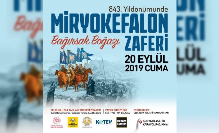 Miryokefalon Zaferi’nin 843. Yıl Dönümü Konya’da kutlanacak