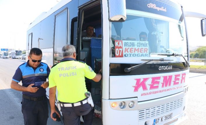 Toplu ulaşım araçları denetlendi