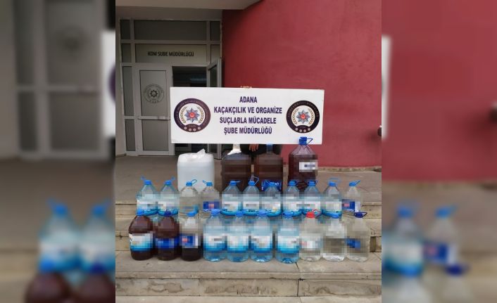 185 litre kaçak içki ele geçirildi