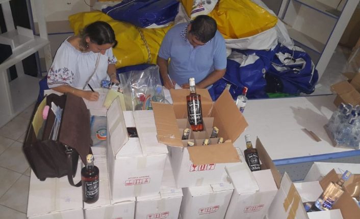 Antalya’da 739 adet sahte bandrollü alkol ele geçirildi