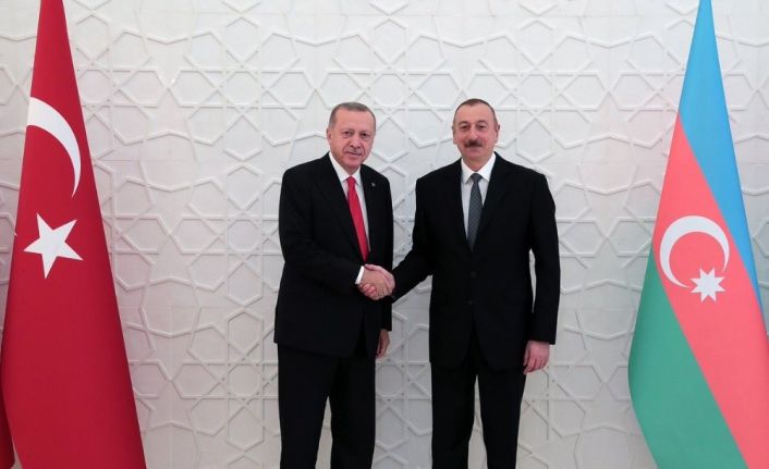 Cumhurbaşkanı Erdoğan, Azerbaycan Cumhurbaşkanı Aliyev ile görüştü