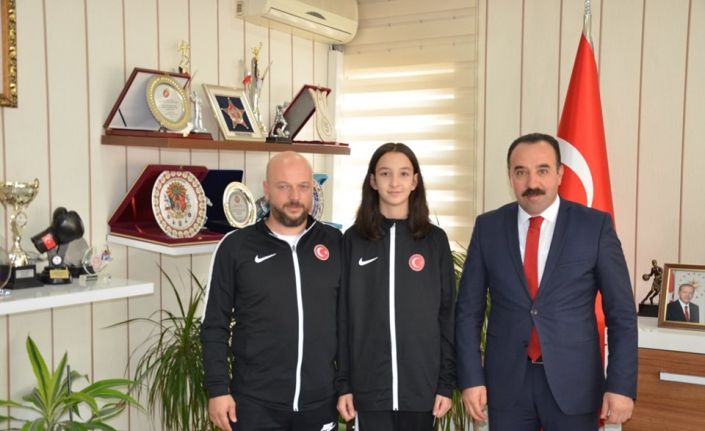 Dünya üçüncüsünden İl Müdürü Yıldız’a ziyaret