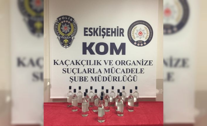 Eskişehir’de 17 litre etil alkol ele geçirildi