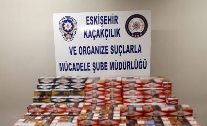 Eskişehir’de 82 bin 600 makaron ele geçirildi