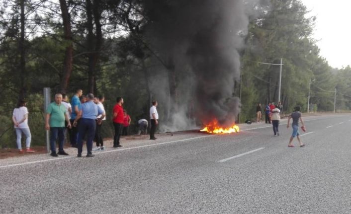 Seyir halindeki ATV cayır cayır yandı