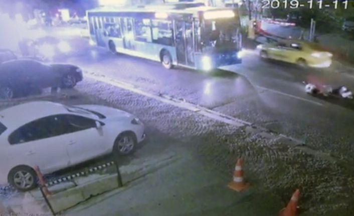 İstanbul’da halk otobüsü dehşeti kamerada