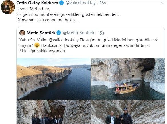 Sanatçı Metin Şentürk, Elazığ’ın saklı kanyonlarını paylaştı, herkesi gülümsetti