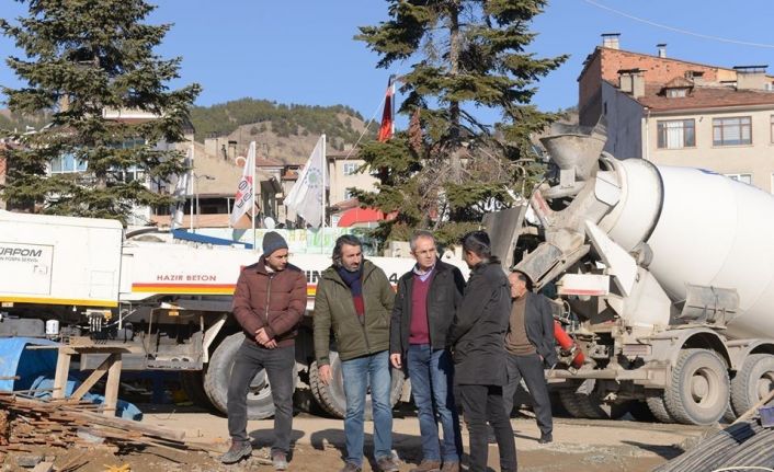 Kaymakam Pişkin, Hükümet Konağı inşaatında incelemelerde bulundu