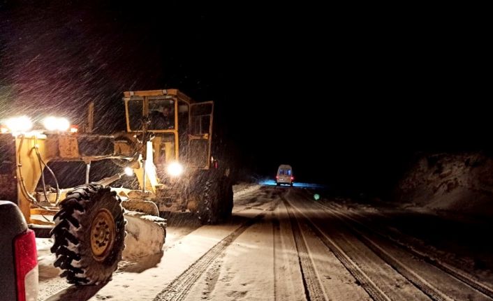 Malatya’da 26 kırsal mahalle yolu kar nedeniyle kapalı