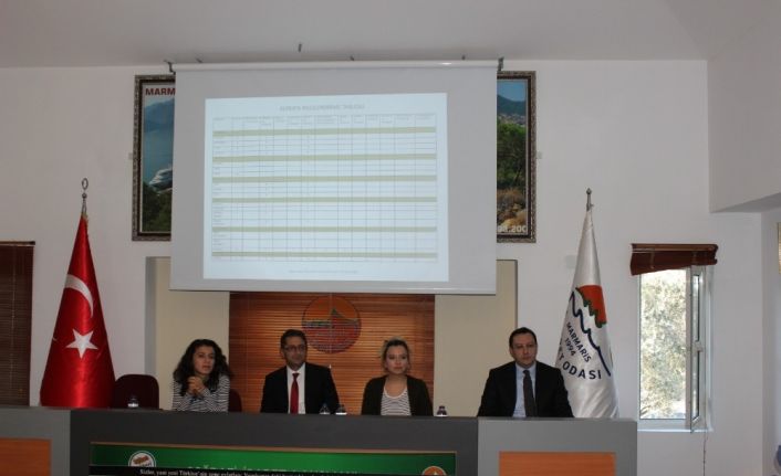 Marmaris İlçe Tarım Müdürlüğü gıda sektörü çalışanlarına yönelik seminer düzenledi