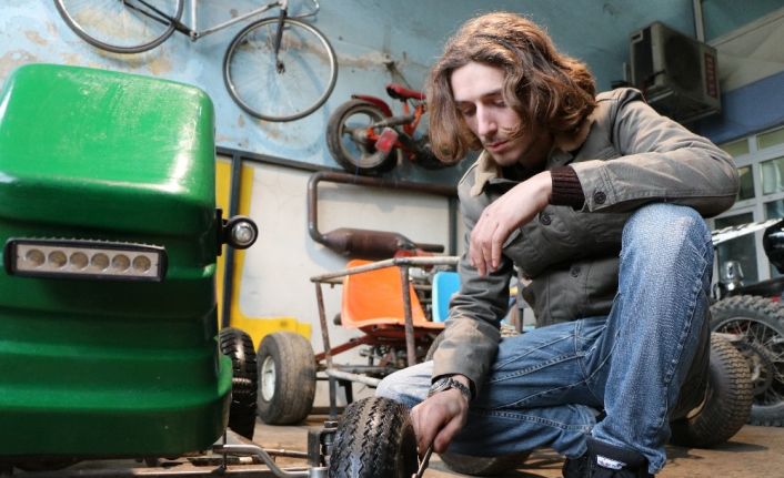 (Özel) Heves ettikleri go-kartların ücreti fazla gelen kardeşler araç üretmeye başladı