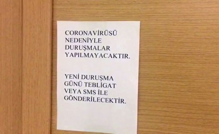Anadolu Adliyesinde ‘korona virüsü’ tedbirleri kapsamında bazı duruşmalar ertelendi