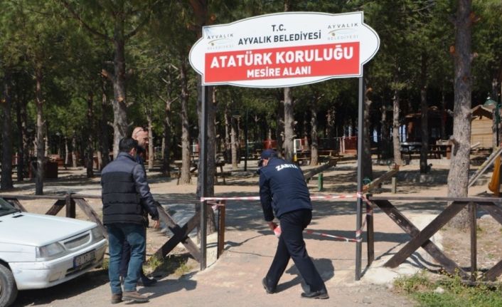 Ayvalık’ta mesire alanlarında mangal ve piknik yapılmasına korona virüs engeli