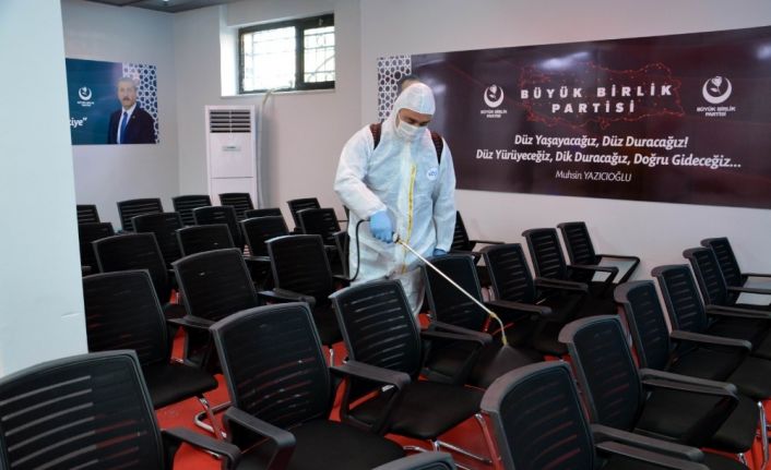 BBP Genel Merkezi korona virüse karşı dezenfekte edildi