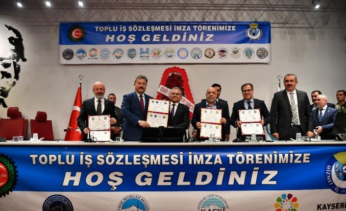 Belediyelerde çalışan kadrolu işçileri kapsayan toplu iş sözleşmesi imzalandı