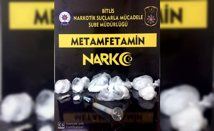 Bitlis’te 107 gram metanfetamin ele geçirildi