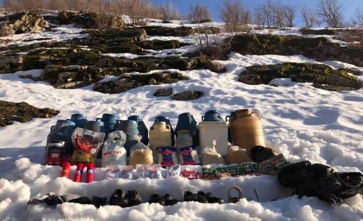 Bitlis’te terör örgütüne ait malzemeler ele geçirildi