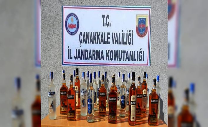 Çanakkale’de kaçak içki operasyonu