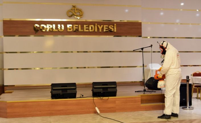Çorlu Belediyesi, Korona virüs tedbirlerini sürdürüyor