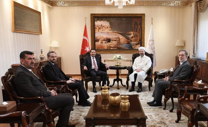 Diyanet İşleri Başkanı Erbaş, Suudi Arabistan Büyükelçisi El Khereiji’yi kabul etti