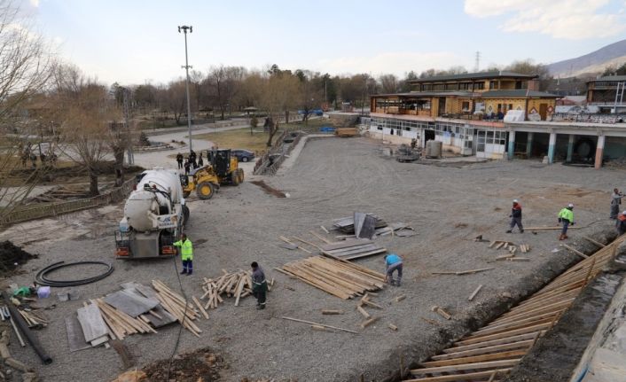 Ekşisu Mesire alanında çalışma devam ediyor
