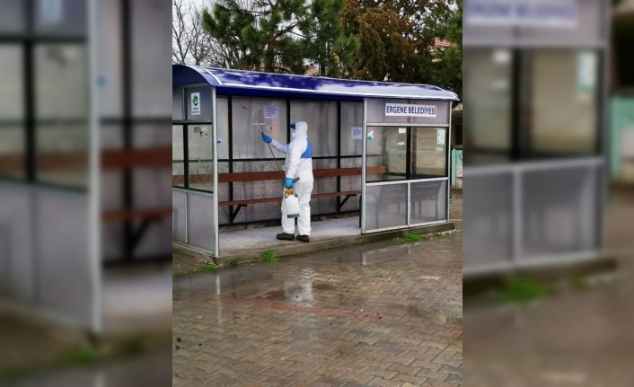 Ergene’de dezenfekte çalışmaları sürüyor