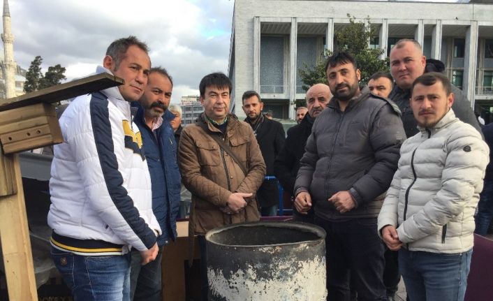 İBB önündeki eylemcilere korona virüs engeli