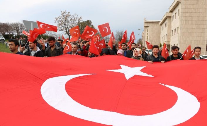 Kahramanmaraş’ta Mehmetçiğe destek yürüyüşü