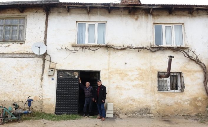 Köyün gençleri evden çıkamayan yaşlıların ağaçlarını buduyor