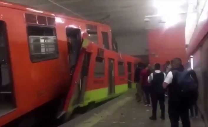 Meksika’da feci metro kazası: 1 ölü, 45 yaralı