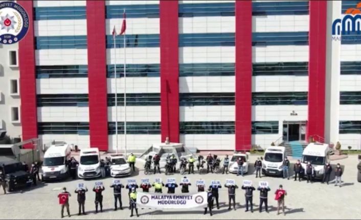 Polisten korona virüs klibi