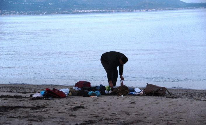 Sığınmacılar gitti, eşyaları kaldı