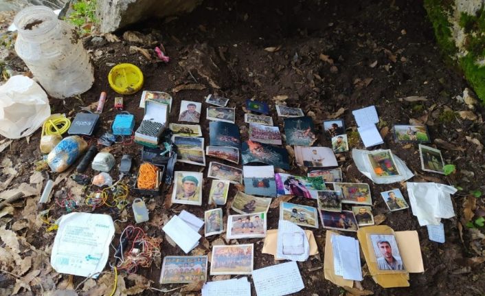 Siirt’te teröristlere ait mühimmat, örgütsel doküman ve yaşam malzemesi ele geçirildi