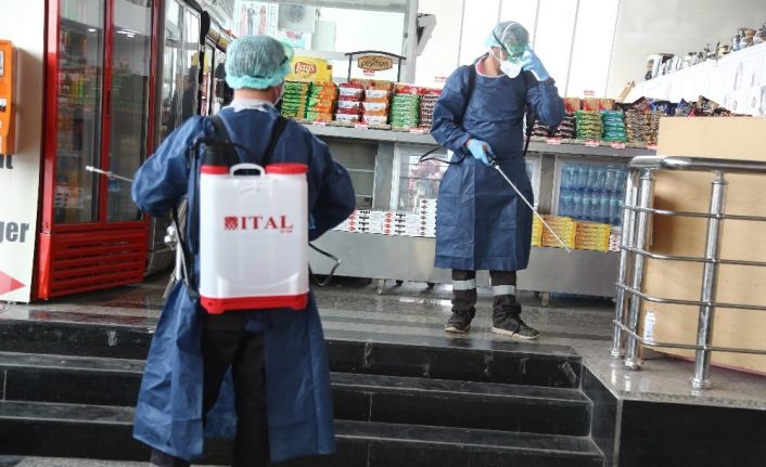 Sivas Otogarı’nda korona virüs önlemi