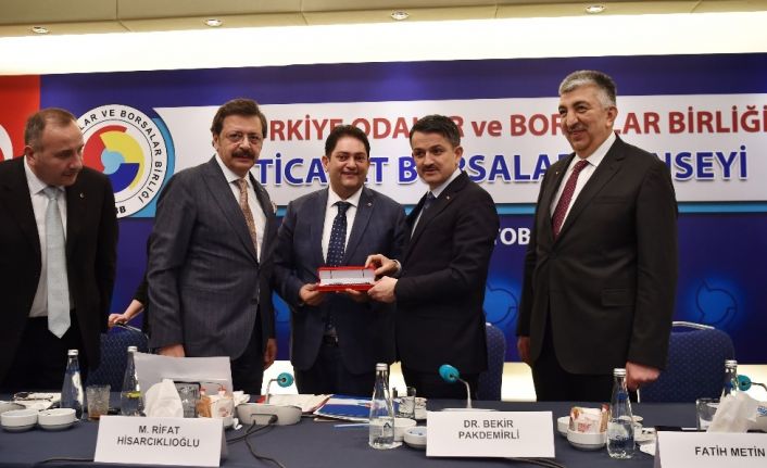 TOBB Borsalar Konseyi toplantısı Tarım Bakanı Dr. Pakdemirli’nin katılımı ile yapıldı.