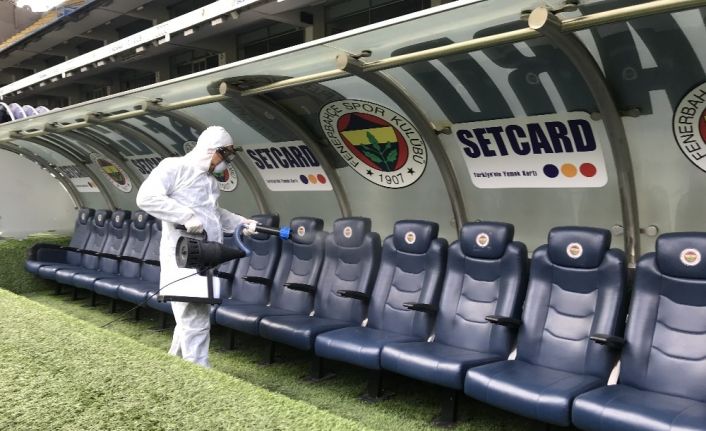 Ülker Stadyumunda korona virüse karşı dezenfekte çalışması