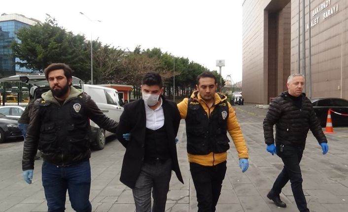 Yaşlı adama zorla maske takan ve kafasına kolonya döken şüpheli adliyede