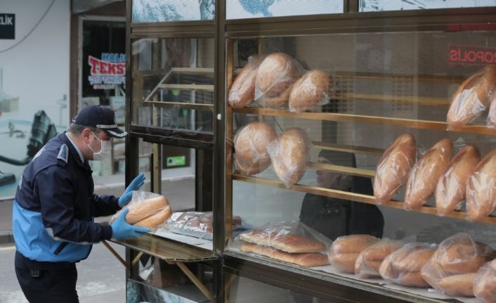 Zabıtadan bakkal, fırın, market ve ekmek büfelerine korona virüs denetimi